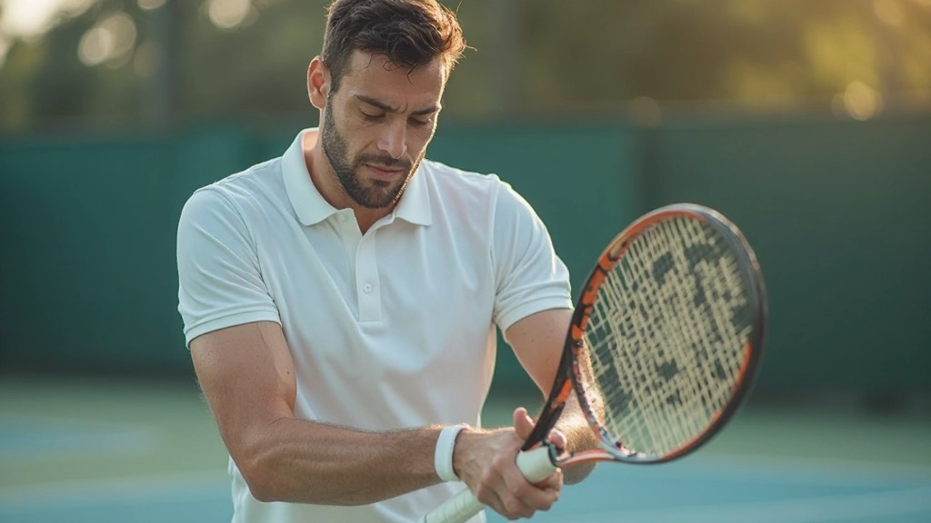 صورة توضح تقنية قبضة المضرب الصحيحة